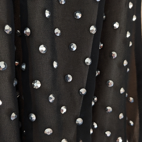 Anthropologie Greylin Crepe Rhinestone Dress - Picture 5 of 12